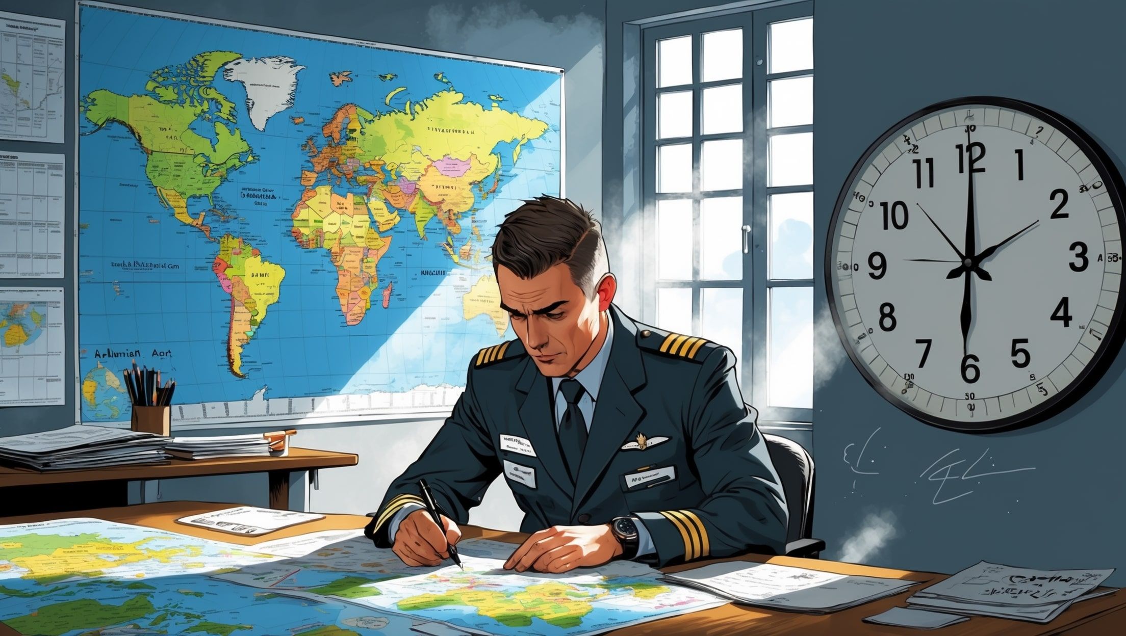 Cómo las aerolíneas y los pilotos usan las zonas horarias en la planificación de vuelos